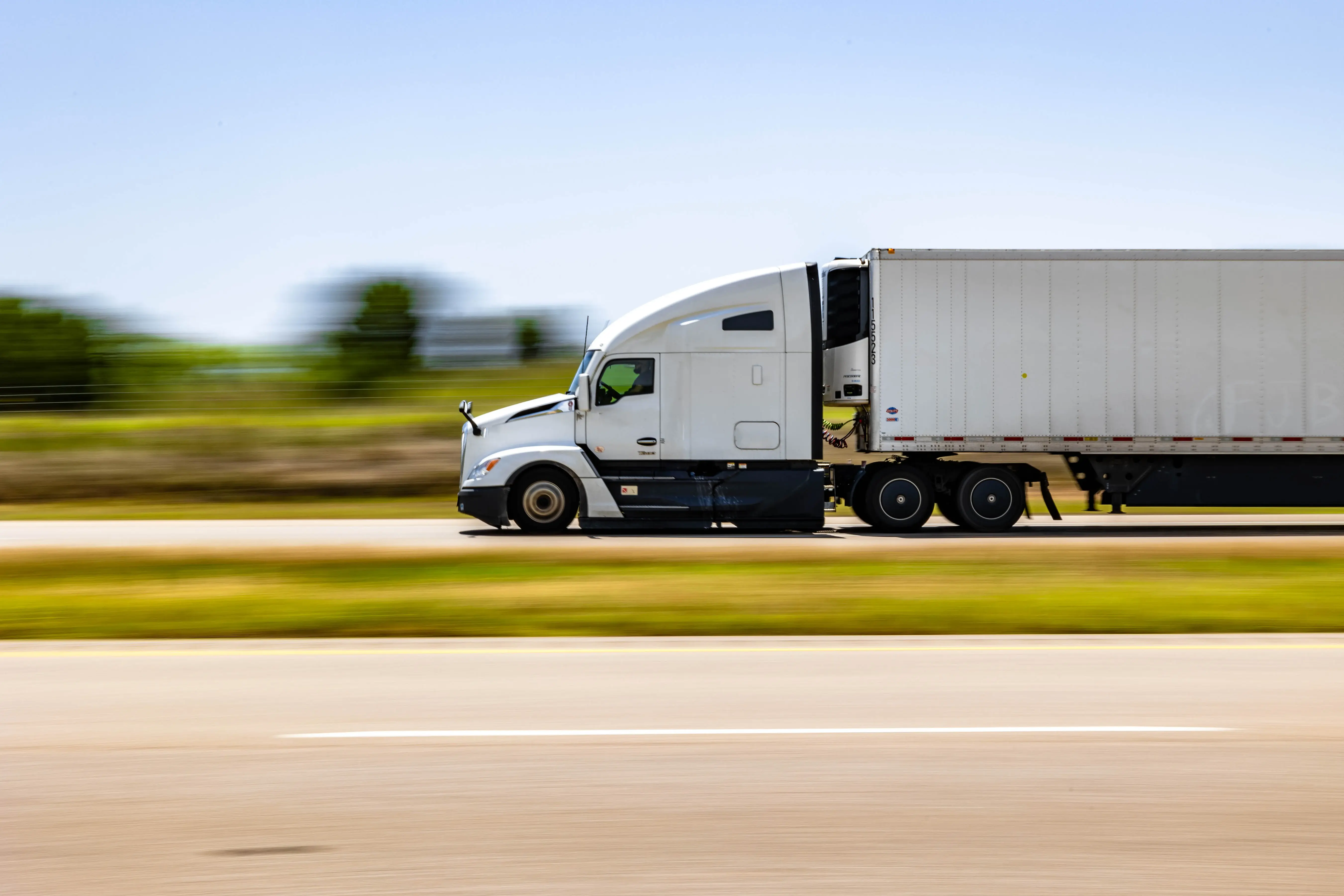 Freight truck on the highway