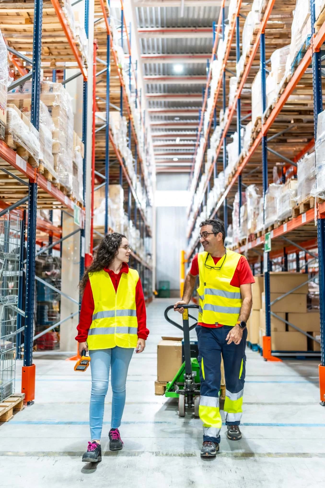 Secure warehouse with surveillance system